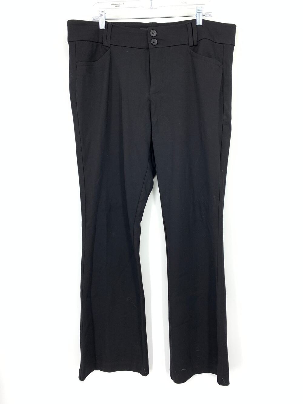 Torrid Studio Bootcut Ponte Dress Pants Womens Size 18 Tall Black Stretch